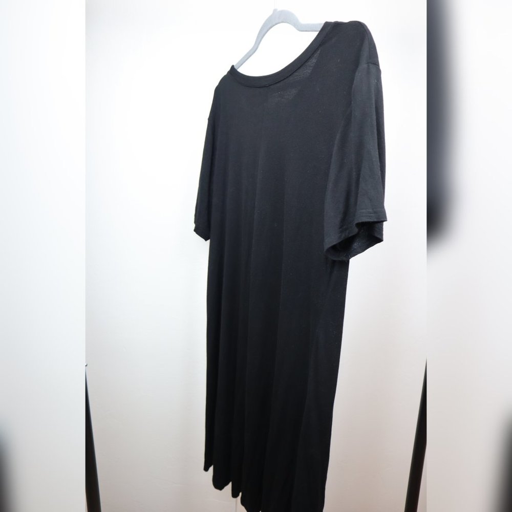 Molerani Black Dress Short Sleeve Loose Swing Dress XL Casual - Picture 5 of 7